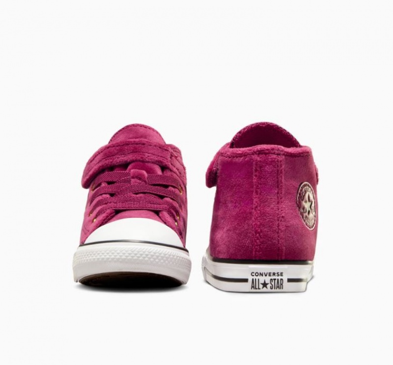 Fuchsia Converse Chuck Taylor All Star Easy On Velvet Kids' High Tops | NZ JLMRW0984