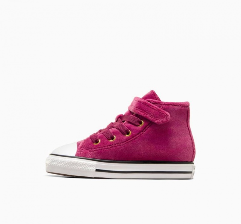 Fuchsia Converse Chuck Taylor All Star Easy On Velvet Kids' High Tops | NZ JLMRW0984