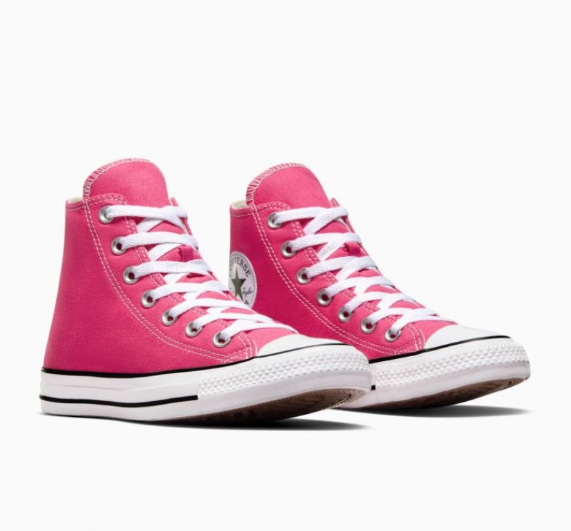 Fuchsia Converse Chuck Taylor All Star Men's High Tops | NZ KNIAY5092