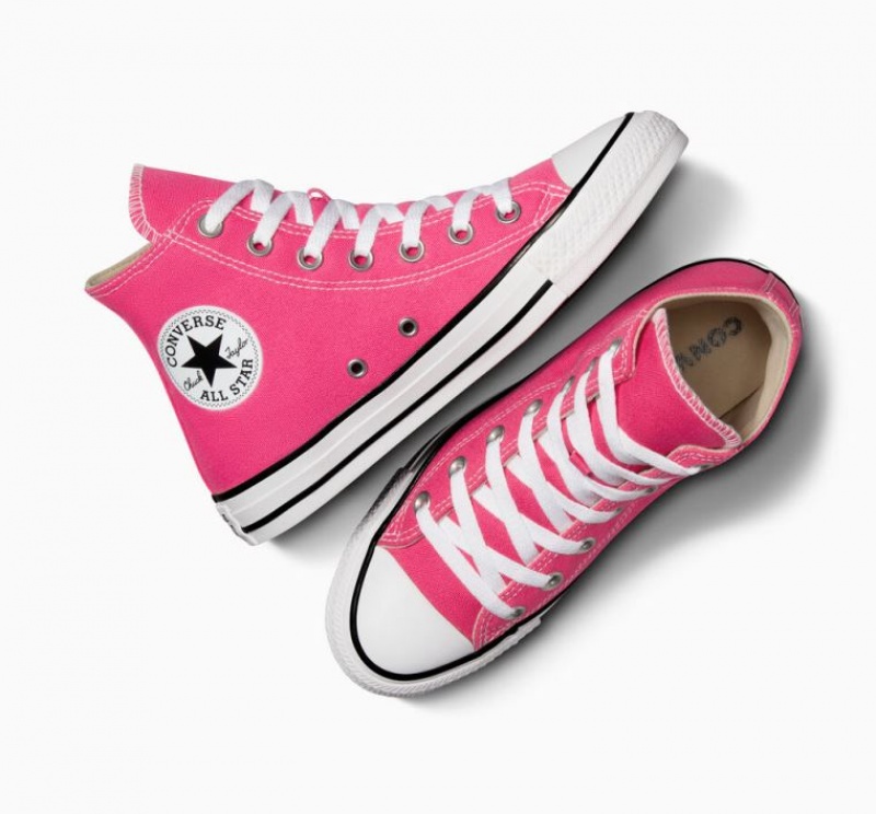 Fuchsia Converse Chuck Taylor All Star Men's High Tops | NZ KNIAY5092