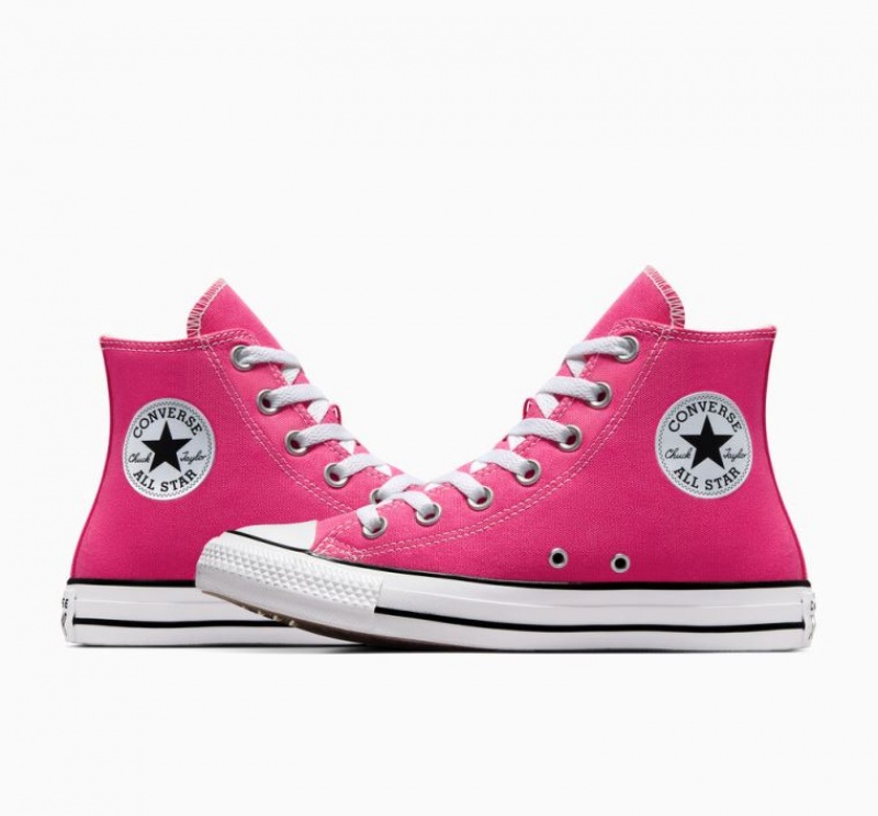 Fuchsia Converse Chuck Taylor All Star Men's High Tops | NZ KNIAY5092