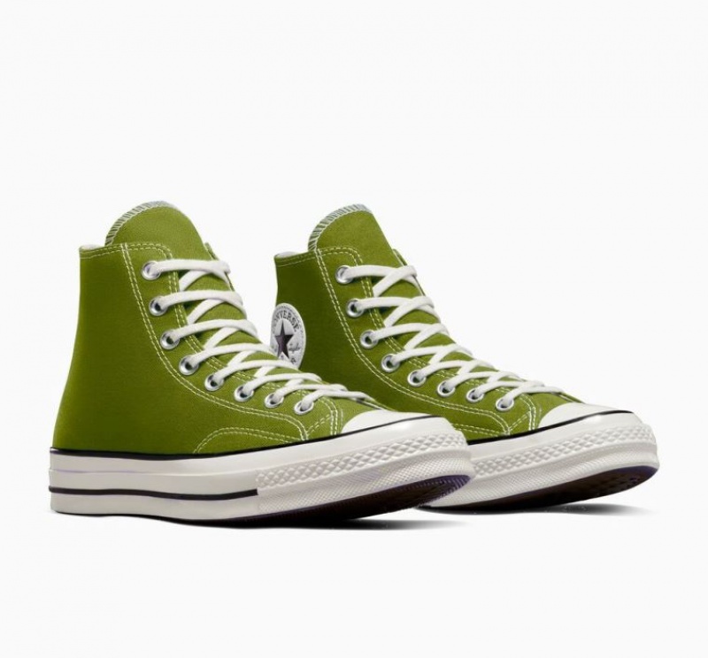 Green Converse Chuck 70 Canvas Men's High Tops | NZ YCAXZ3417