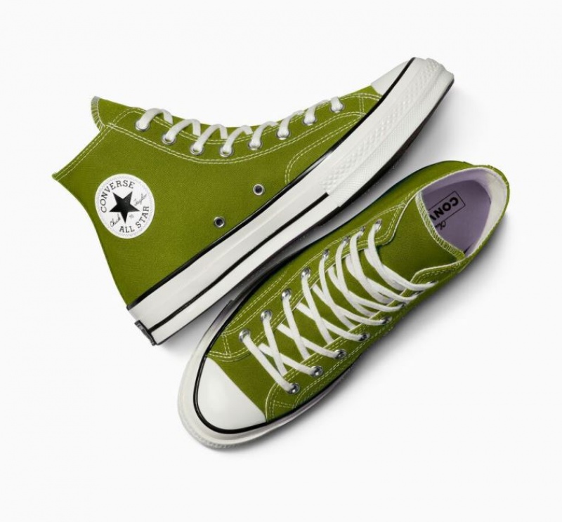 Green Converse Chuck 70 Canvas Men's High Tops | NZ YCAXZ3417