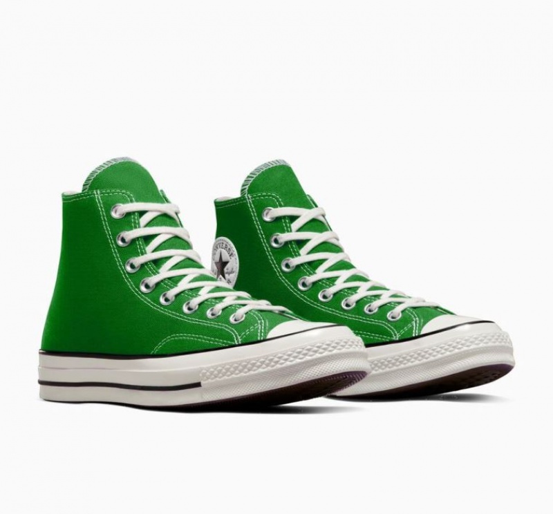 Green Converse Chuck 70 Canvas Men's High Tops | NZ NTIQF6157