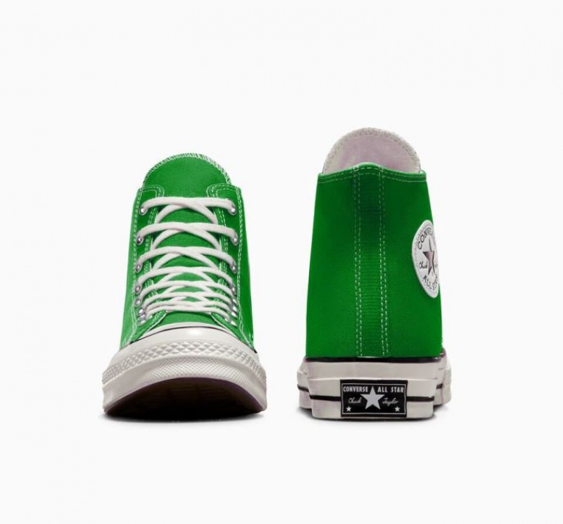 Green Converse Chuck 70 Canvas Men's High Tops | NZ NTIQF6157