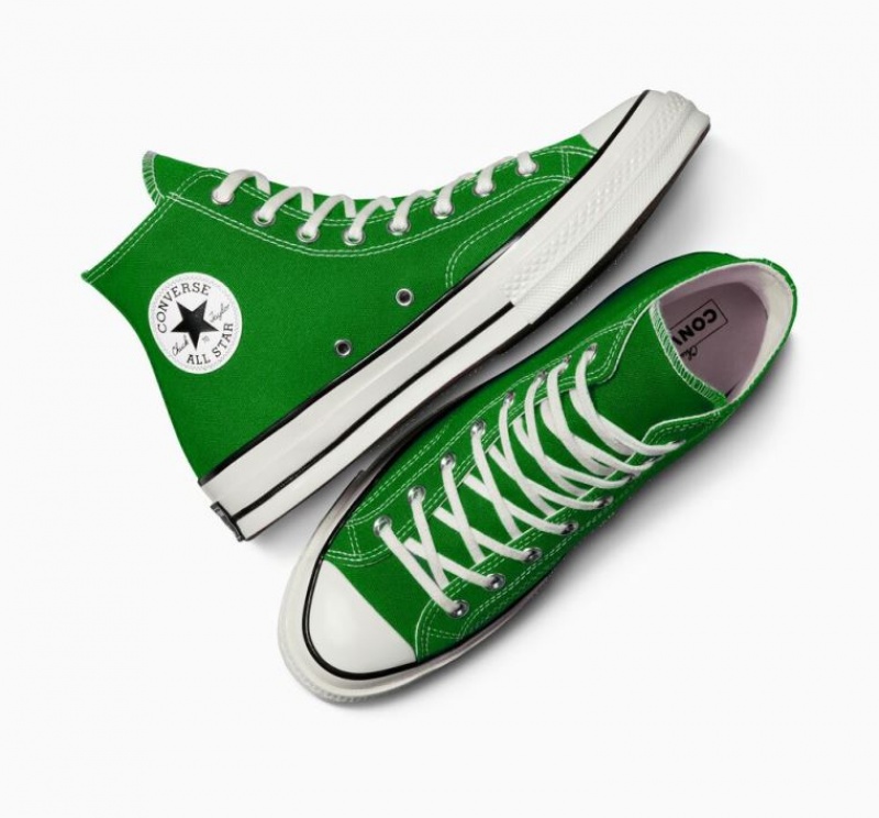 Green Converse Chuck 70 Canvas Men's High Tops | NZ NTIQF6157