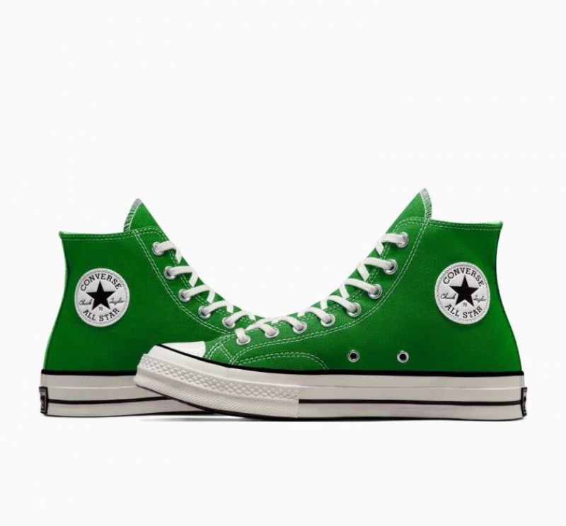 Green Converse Chuck 70 Canvas Men's High Tops | NZ NTIQF6157