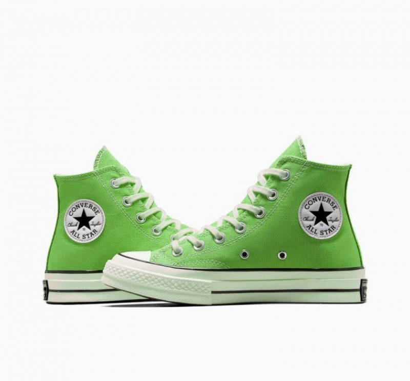 Green Converse Chuck 70 Canvas Men's High Tops | NZ GVPQJ8209