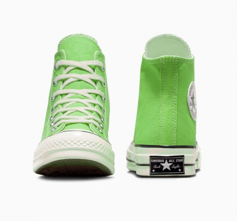 Green Converse Chuck 70 Canvas Men's High Tops | NZ GVPQJ8209