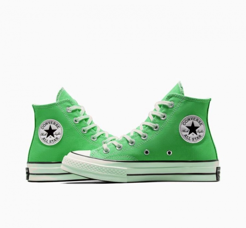 Green Converse Chuck 70 Canvas Men's High Tops | NZ UDPYA3271