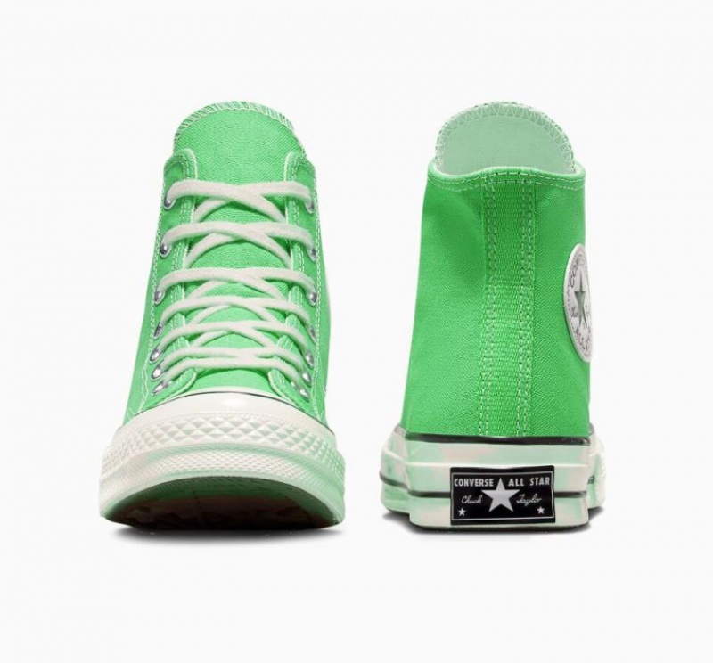 Green Converse Chuck 70 Canvas Men's High Tops | NZ UDPYA3271