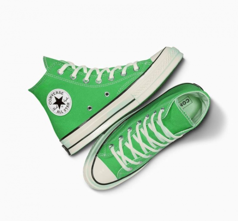 Green Converse Chuck 70 Canvas Men's High Tops | NZ UDPYA3271