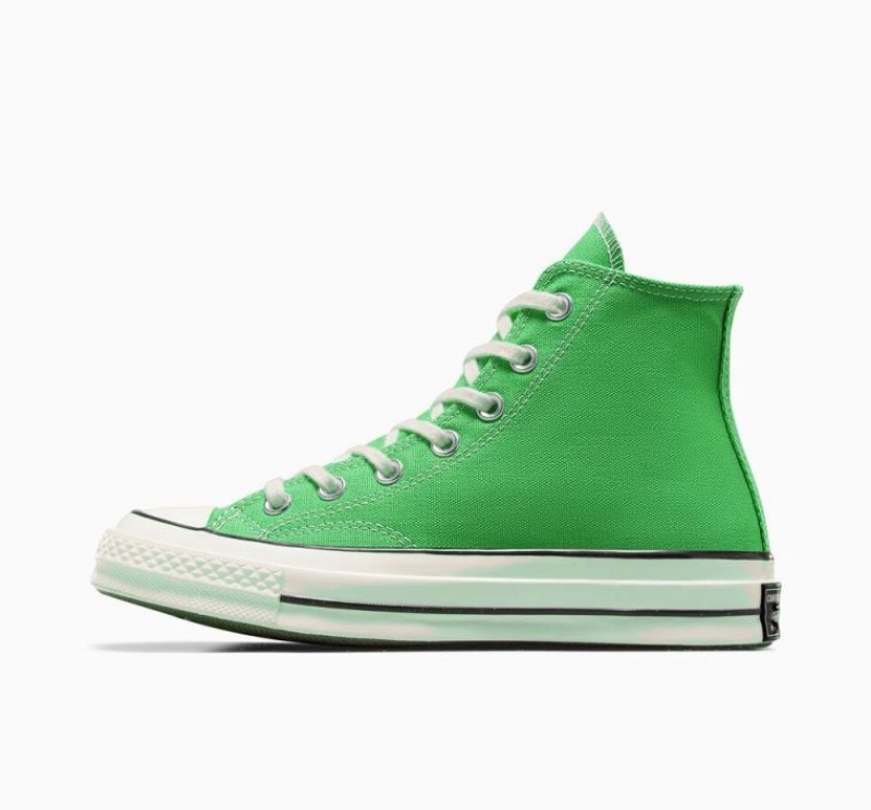 Green Converse Chuck 70 Canvas Men's High Tops | NZ UDPYA3271