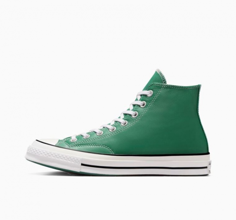 Green Converse Chuck 70 Surplus Leather Men's High Tops | NZ CADXO0321