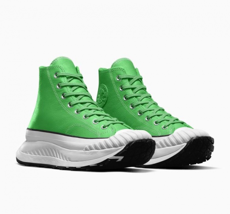 Green Converse Chuck Taylor 70 At-cx Leather Women's High Tops | NZ NFKRX1078