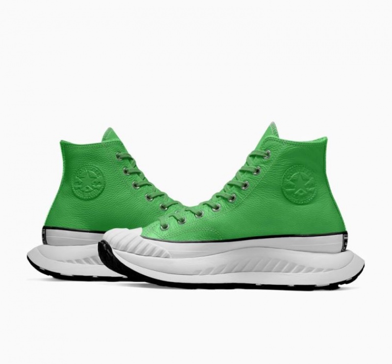 Green Converse Chuck Taylor 70 At-cx Leather Women's High Tops | NZ NFKRX1078