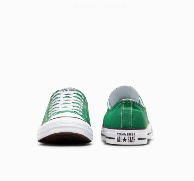 Green Converse Chuck Taylor All Star Men's Low Tops | NZ OPLGZ6142