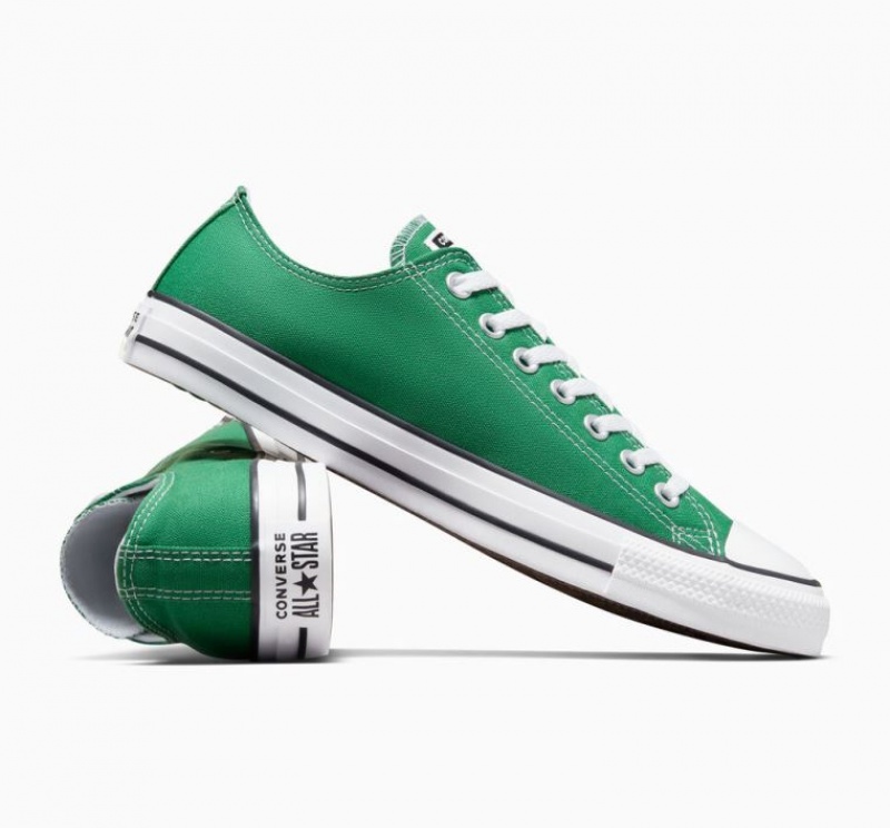 Green Converse Chuck Taylor All Star Men's Low Tops | NZ OPLGZ6142