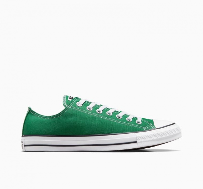 Green Converse Chuck Taylor All Star Men\'s Low Tops | NZ OPLGZ6142