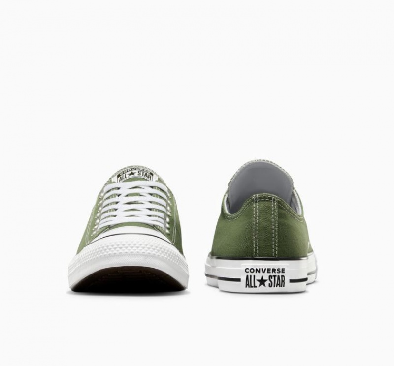 Green Converse Chuck Taylor All Star Men's Low Tops | NZ BINMZ6792