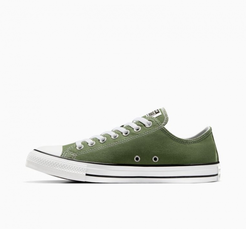 Green Converse Chuck Taylor All Star Men's Low Tops | NZ BINMZ6792