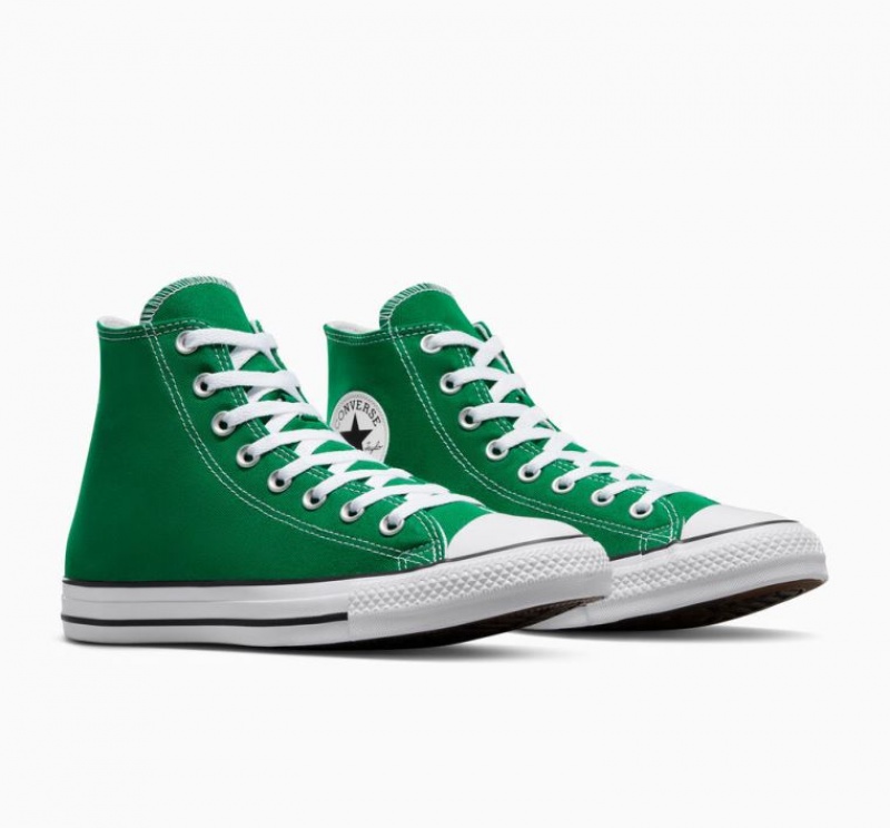 Green Converse Chuck Taylor All Star Men's High Tops | NZ PFVGK4985