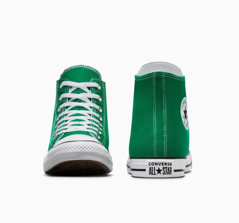 Green Converse Chuck Taylor All Star Men's High Tops | NZ PFVGK4985