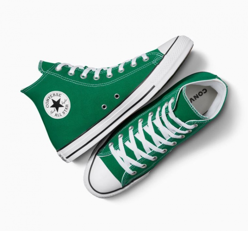 Green Converse Chuck Taylor All Star Men's High Tops | NZ PFVGK4985