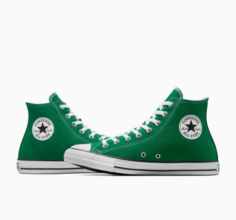 Green Converse Chuck Taylor All Star Men's High Tops | NZ PFVGK4985