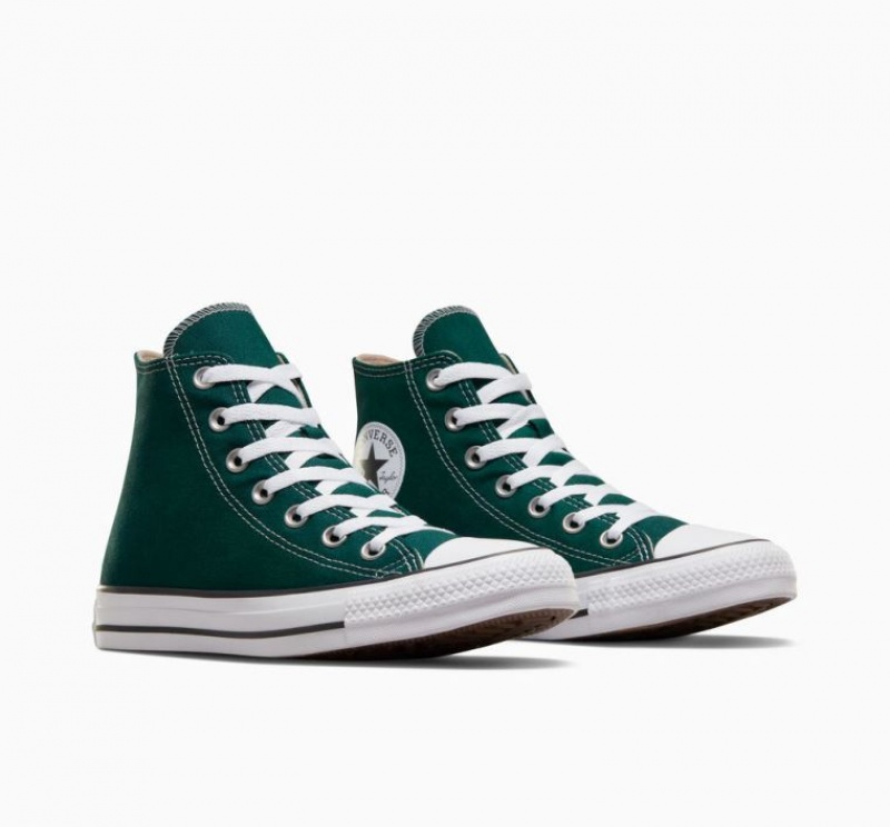 Green Converse Chuck Taylor All Star Men's High Tops | NZ DKJUF3105