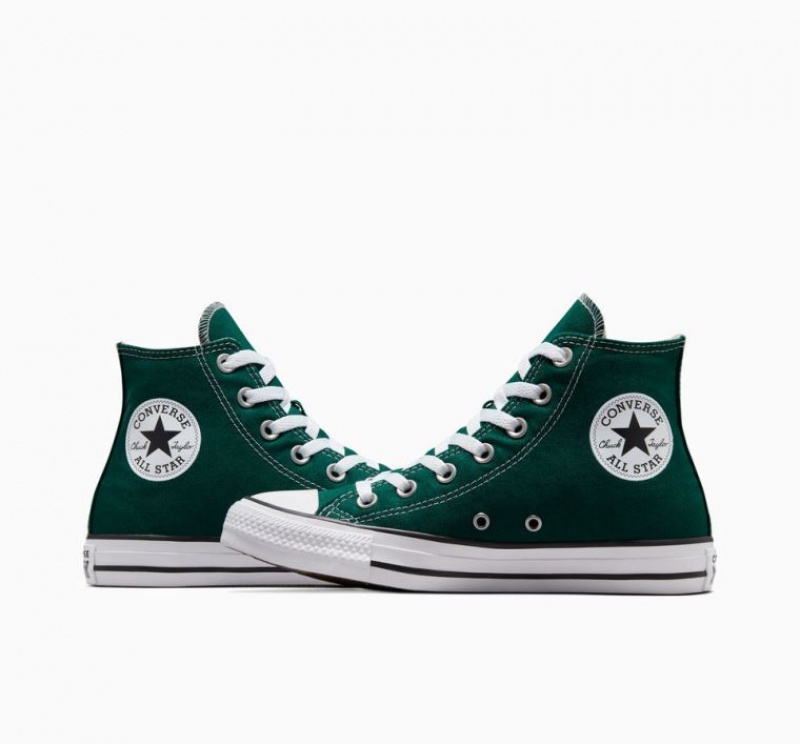 Green Converse Chuck Taylor All Star Men's High Tops | NZ DKJUF3105