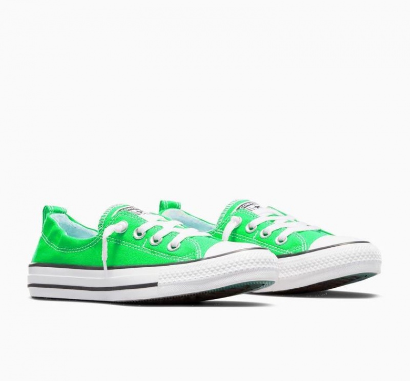 Green Converse Chuck Taylor All Star Shoreline Slip Women's Low Tops | NZ ZWUXR9021