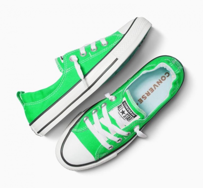 Green Converse Chuck Taylor All Star Shoreline Slip Women's Low Tops | NZ ZWUXR9021