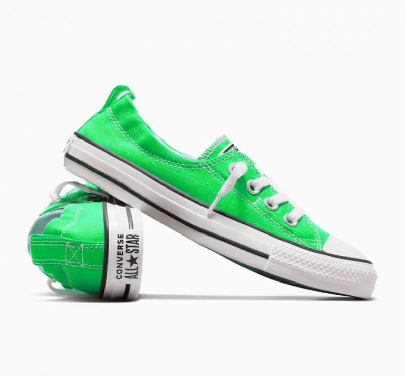 Green Converse Chuck Taylor All Star Shoreline Slip Women's Low Tops | NZ ZWUXR9021