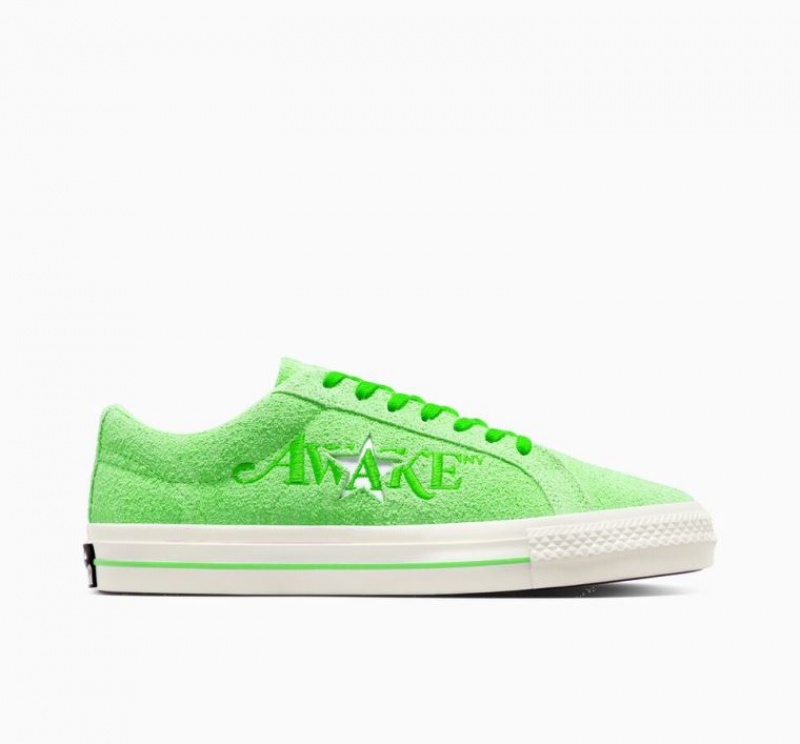 Green Converse X Awake NY One Star Pro Men\'s Low Tops | NZ SCVAU7205