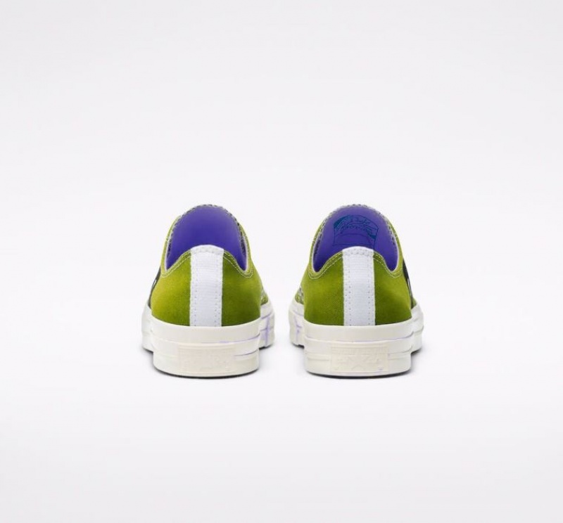 Green Converse X Comme Des Garçons Play Chuck 70 Men's Low Tops | NZ ADYVE8241