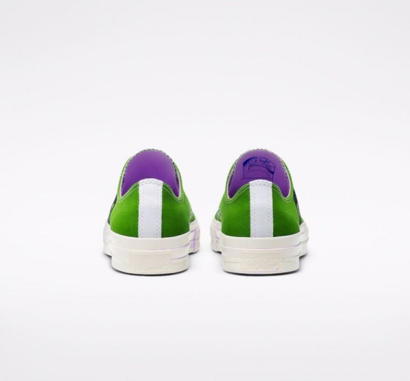 Green Converse X Comme Des Garçons Play Chuck 70 Men's Low Tops | NZ HIATR9758