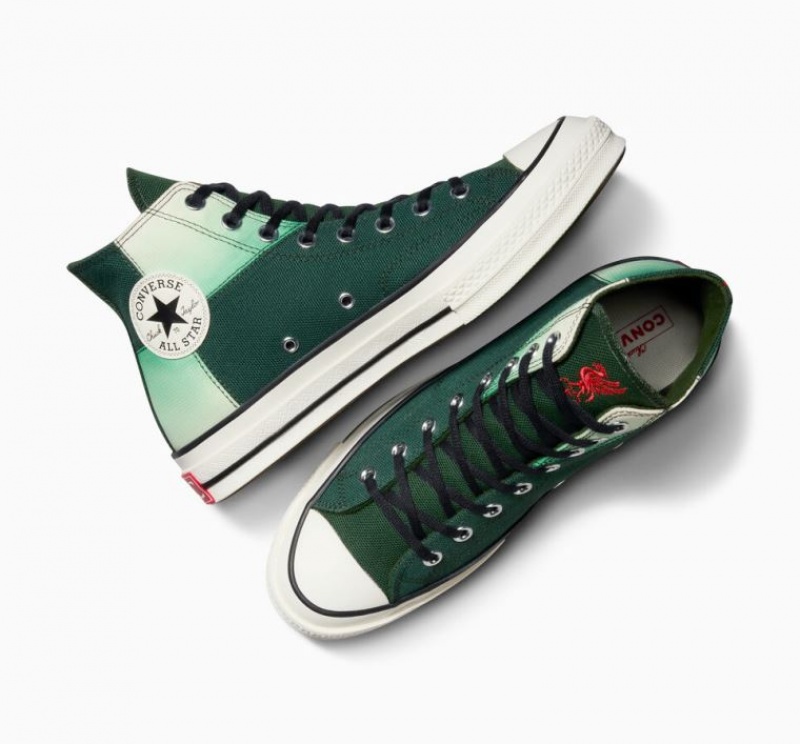 Green Converse X LFC Chuck 70 Men's High Tops | NZ DXFOC0274