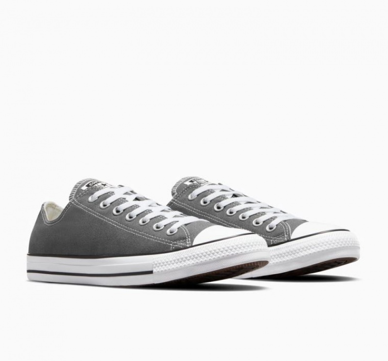 Grey Converse Chuck Taylor All Star Men's Low Tops | NZ JDWAB3429