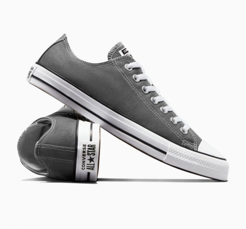 Grey Converse Chuck Taylor All Star Men's Low Tops | NZ JDWAB3429