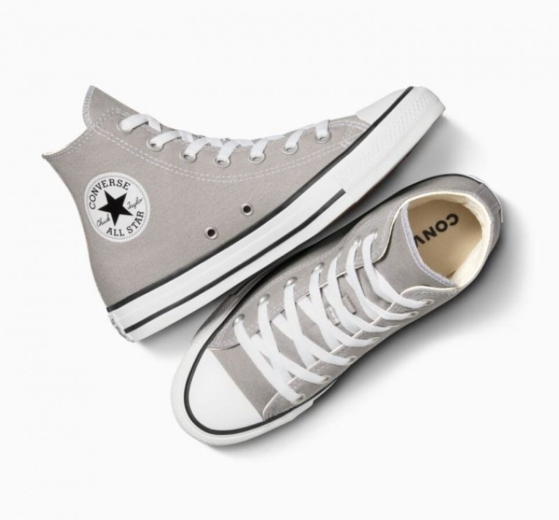 Grey Converse Chuck Taylor All Star Men's High Tops | NZ XPYSN1483