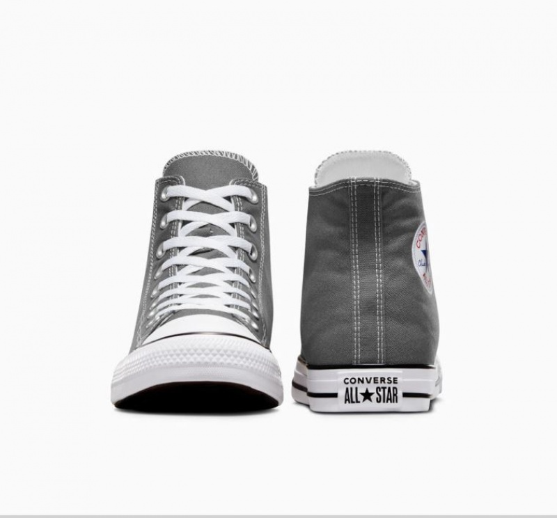 Grey Converse Chuck Taylor All Star Men's High Tops | NZ FTUKE4762