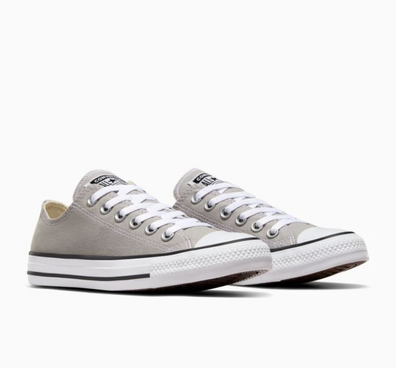 Grey Converse Chuck Taylor All Star Women's Low Tops | NZ KIYRZ1584