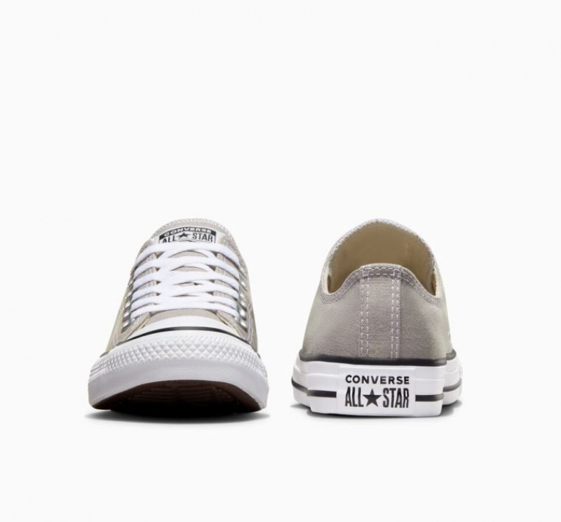 Grey Converse Chuck Taylor All Star Women's Low Tops | NZ KIYRZ1584