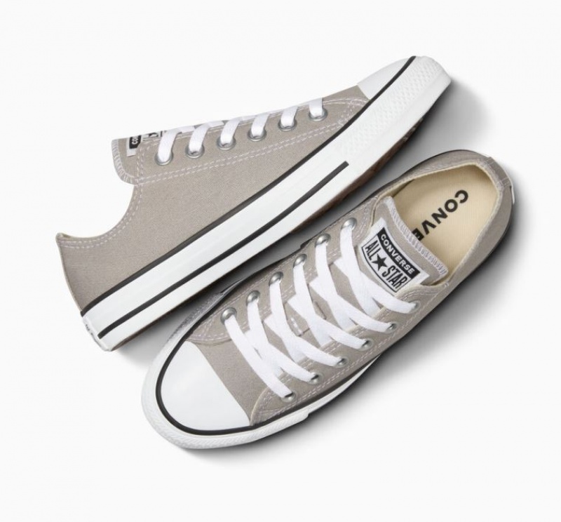 Grey Converse Chuck Taylor All Star Women's Low Tops | NZ KIYRZ1584