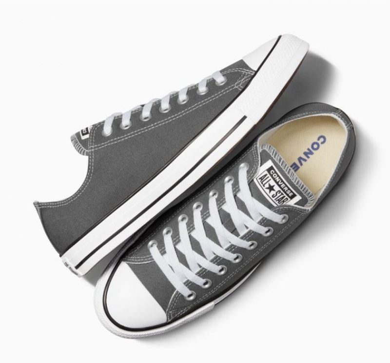 Grey Converse Chuck Taylor All Star Women's Low Tops | NZ YXELB9687