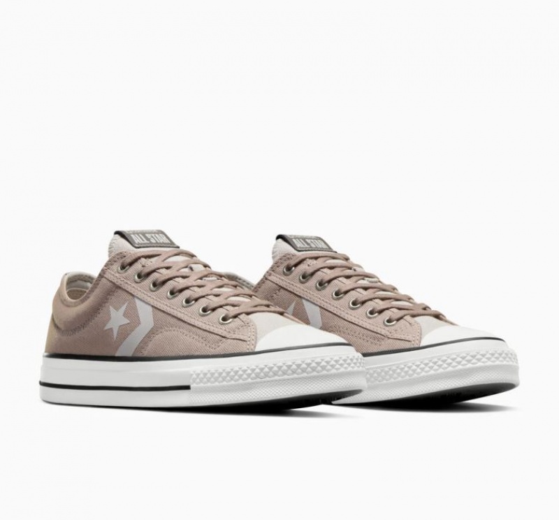 Grey Converse Star Player 76 Men's Low Tops | NZ FZHVE1829