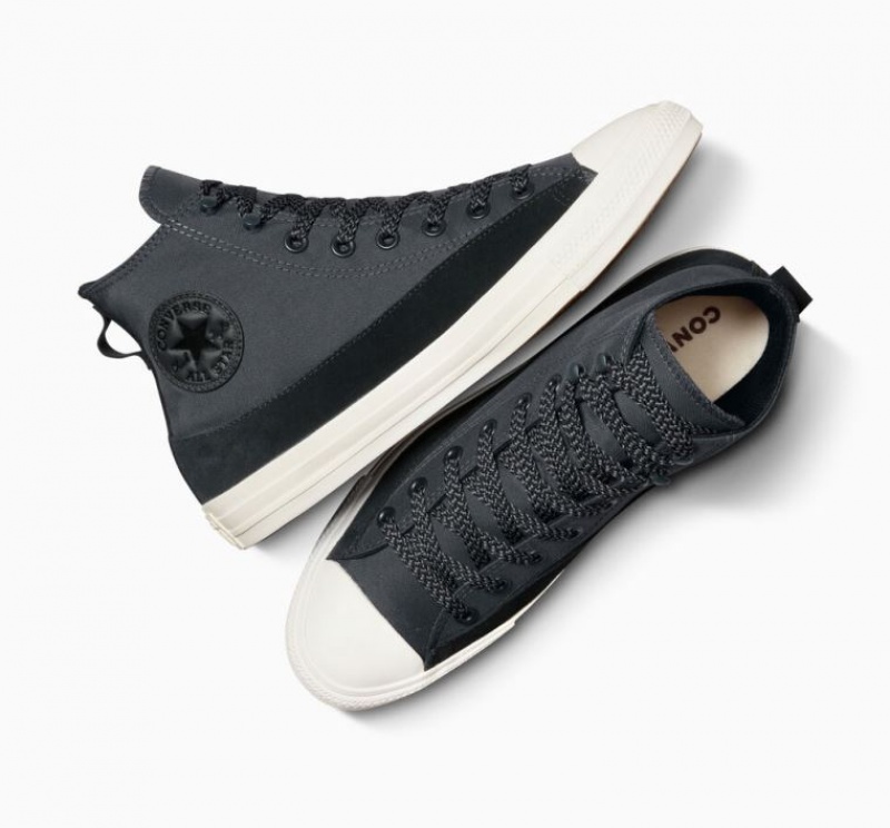 Grey / Black Converse Chuck Taylor All Star Urban Explorer Men's High Tops | NZ VEYBK5296