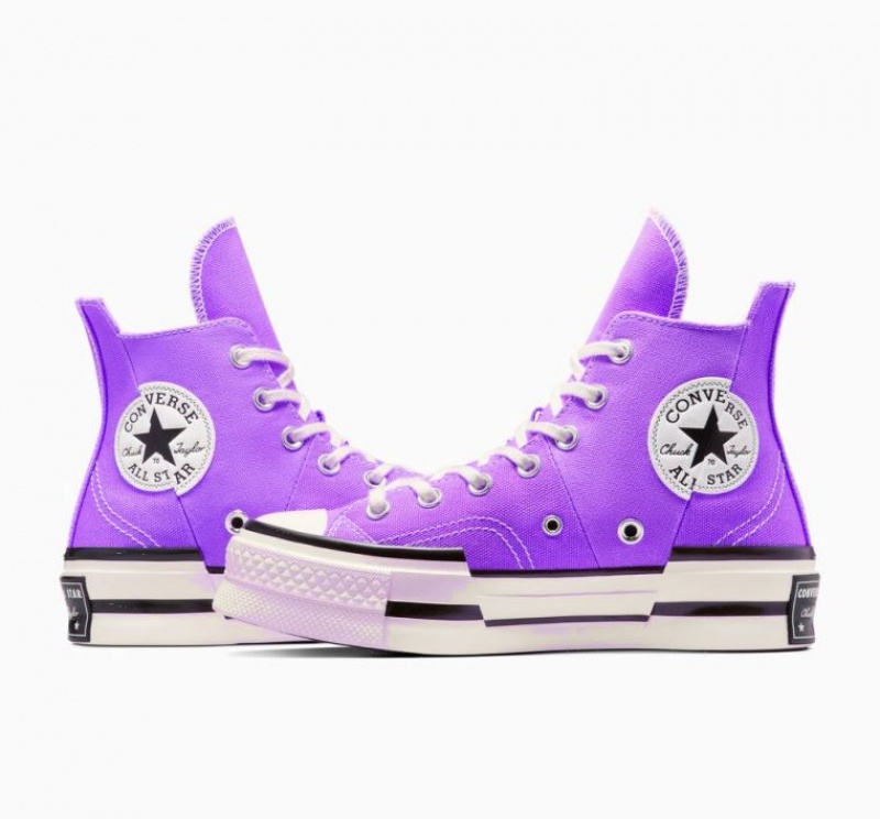 Lavender Converse Chuck 70 Plus Women's High Tops | NZ LPAGJ1685