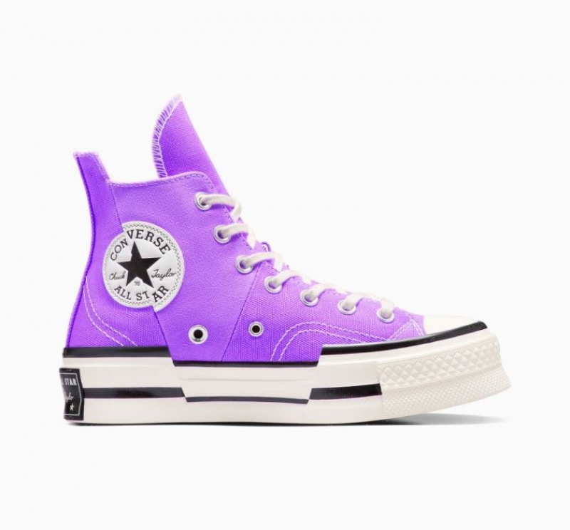 Lavender Converse Chuck 70 Plus Women\'s High Tops | NZ LPAGJ1685